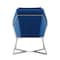 Manhattan Comfort Origami Velvet Accent Chair in Blue AC052-BL - alternate 3